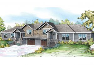 Home Duplex Plans Craftsman House Plans Lincolnshire 60 032 associated