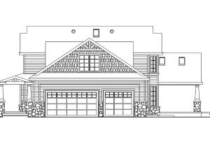 Home Elevation Plan Craftsman House Plans Tillamook 30 519 associated Designs