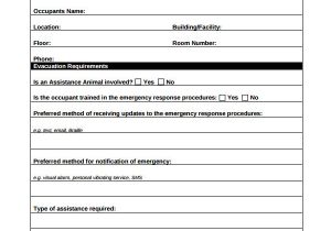 Home Emergency Plan Example 10 Evacuation Plan Templates Sample Templates