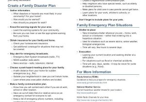 Home Emergency Plan Example 27 Emergency Plan Examples