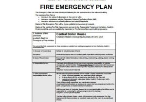 Home Emergency Plan Example Emergency Preparedness Plan Template Uk Templates
