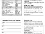 Home Emergency Planning 5 Best Images Of Home Emergency Plan Printable Worksheet