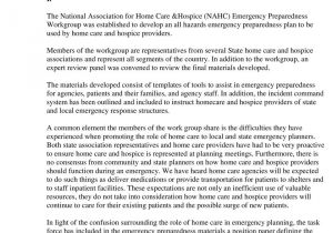 Home Emergency Preparedness Plan Emergency Preparedness Packet for Home Health Agencies Pdf