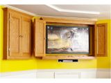 Home Entertainment Furniture Plans Slim Profile Tv Game Cabinet Woodworking Plan From Wood