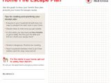 Home Escape Plan Template Example Fire Escape Plan Home Home Design and Style