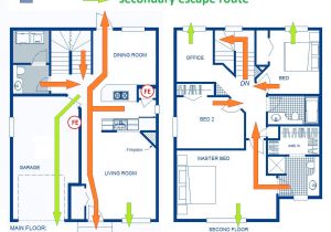 Home Escape Plan Template Firesafety
