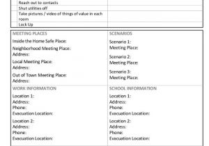 Home Evacuation Plan Template the Lovebug Blog