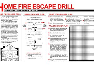 Home Fire Escape Plan Template Printable Fire Escape Plan Template Mybissim Com