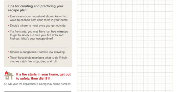 Home Fire Escape Plan Template Your Home Fire Escape Plan Central south Texas Region