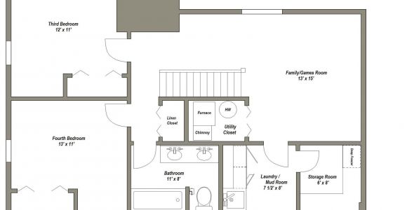 Home Floor Plans with Basement Finished Basement Floor Plans Finished Basement Floor