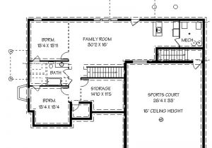 Home Floor Plans with Basement Home Plans with Basements Smalltowndjs Com
