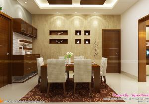 Home Interior Plans Pictures Contemporary Kitchen Dining and Living Room Kerala Home