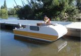 Home Made Boat Plans when You See This Tiny Diy Boat Camper You 39 Ll Love It