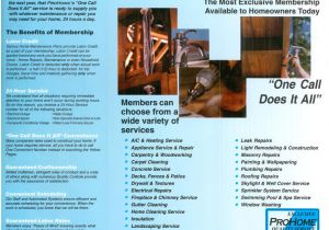 Home Maintenance Service Plans Home Maintenance Plans Prohome International Llc