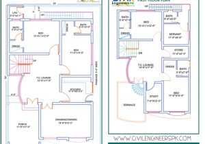 Home Map Plan 7 Marla House Plans Civil Engineers Pk