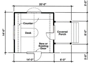 Home Office Building Plans Project Plan 90026 14 39 X14 39 Office Addition for One and