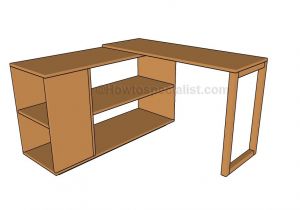 Home Office Desk Plans Free Corner Desk Plans Howtospecialist How to Build Step