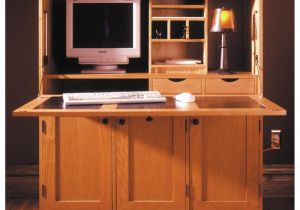 Home Office Desk Plans Home Office Hideaway Computer Desk Woodworking Plan From