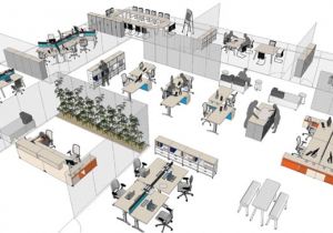 Home Office Space Planning 3d and 2d Space Planning Piper Interiors