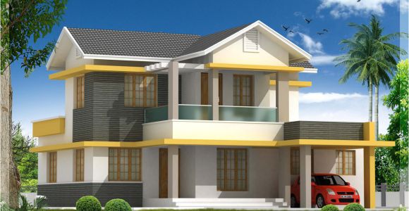 Home Pictures and Plans Beautiful 4 Bedroom House Elevation In 1880 Sq Feet