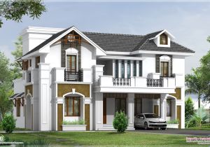 Home Plan 3d View 3d View Of 2200 Square Feet Villa Kerala Home Design and