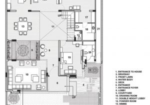 Home Plan Drawings A Sleek Modern Home with Indian Sensibilities and An