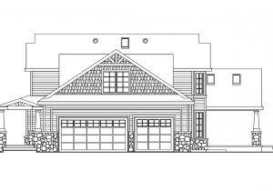 Home Plan Elevation Craftsman House Plans Tillamook 30 519 associated Designs