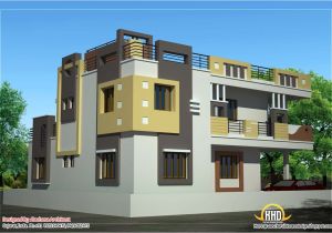 Home Plan Elevation Duplex House Plan and Elevation 2878 Sq Ft Kerala