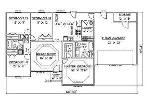 Home Plan for00 Sq Ft House Plans for 1500 Sq Ft 4 Bedroom House Ebay