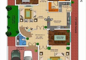 Home Plan Layout 3d Front Elevation Com 1 Kanal House Drawing Floor