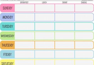 Home Plan Weekly Free Printable Weekly Calendar Templates Image Free