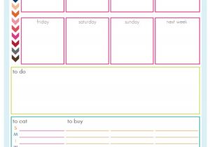 Home Plan Weekly Iheart organizing Freebie Time A Peek at the Week