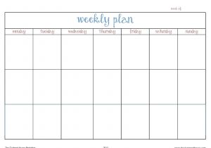 Home Plan Weekly New Free Printable Weekly Calendars Downloadtarget