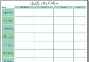 Home Plan Weekly Printable Weekly Meal Plan Free Printable Pinterest