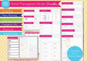 Home Planning Binder Free Printables for Home Management Binder Www