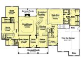 Home Plans 4 Bedroom Traditional Country Home Floor Plan Four Bedrooms Plan