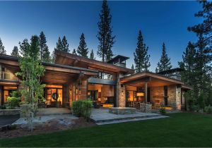 Home Plans Architect Mountain Modern Home In Martis Camp with Indoor Outdoor Living