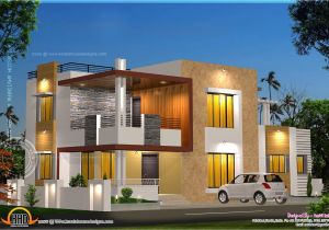 Home Plans Contemporary Floor Plan and Elevation Of Modern House Kerala Home