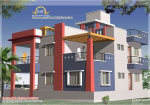 Home Plans Duplex Duplex House Plan and Elevation 2349 Sq Ft Indian