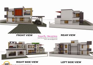 Home Plans for A View 3d View with Plan Kerala Home Design and Floor Plans