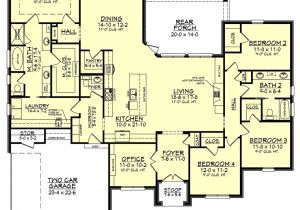 Home Plans with Big Kitchens European Style House Plan 4 Beds 2 50 Baths 2506 Sq Ft