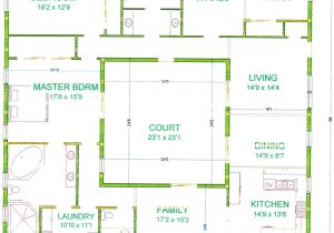 Home Plans with Courtyard In Center Center Courtyard House Plans with 2831 Square Feet This