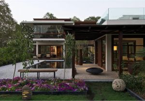 Home Plans with Courtyards Courtyard House by Hiren Patel Architects Architecture