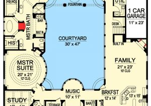 Home Plans with Courtyards Luxury with Central Courtyard 36186tx Architectural
