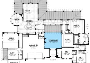 Home Plans with Courtyards Plan W16314md Unique Courtyard Home Plan E