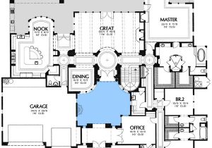 Home Plans with Courtyards Plan W16369md Spacious Interior Courtyard E