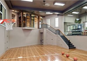 Home Plans with Indoor Sports Court Pleasing Indoor Basketball Court Home with Landscaping