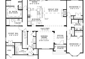 Home Plans with Open Floor Plan Best Open Floor House Plans Cottage House Plans