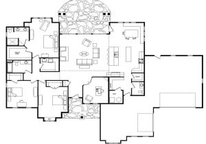 Home Plans with Open Floor Plan Open Floor Plans One Level Homes Modern Open Floor Plans