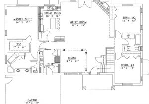 Home Plans with Open Floor Plans Ranch House Plans with Open Floor Plan Chanhassen Ridge